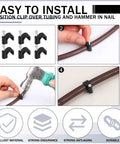 100 Pack Drip Irrigation Tubing Mounting Clips For One Quarter Inch And Three Eighths Inch Tubing Keep Garden Lines Secure And Leak Free No Fuss Easy To Install installation guide