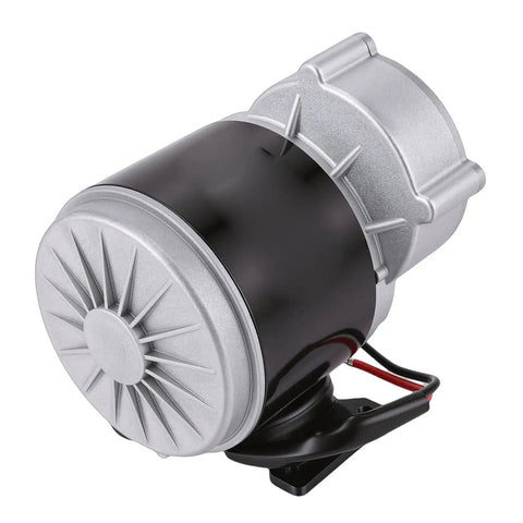 Beefy 12V 500W Gear Reduction Brushed DC Motor With Aluminum Alloy Body And Included Speed Controller, front view