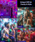 Two Pack Sound Activated Party Lights With Remote Control Disco Ball Light And DJ Strobe Lamp For Home Parties Dance Floors