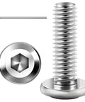 30Pcs M6 Socket Head Cap Screws Kit With 20mm Length And 1.0 Pitch Stainless Steel 304 Full Thread Hex Drive Includes Hex Wrench