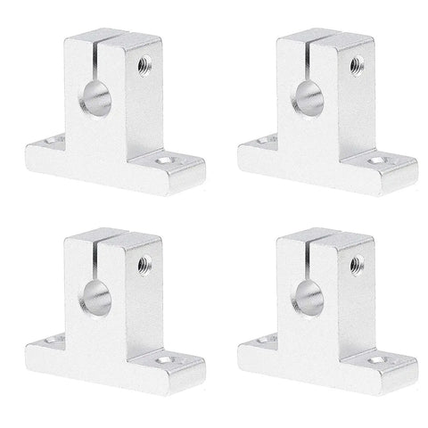 Four SK8 aluminum rail supports from Two Pack 8mm By 500mm Linear Motion Rod Guide Set With Four SCS8UU Ball Bearings And Four SK8 Aluminum Rail Supports For CNC Rigs And DIY Craft Projects Smooth Precision Sliding Hardware