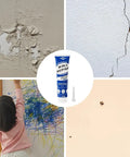 Fast Dry Wall Patch Kit For Holes And Cracks Self Adhesive Putty With White Finish Smooth Texture and wall damage examples