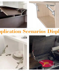 Heavy Duty Crate Soft Close Hinges 2 Pack Lid Support For Toy Boxes Wooden Crates And Cabinet Doors Keeps Lids Open And Smooth Close 34 Lbs Capacity Easy Install in various applications.