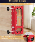 Adjustable Door Hinge Jig Tool For Router Durable Aluminum Mortise Jig Fits Door Hinges From Two And A Half To Five Inches