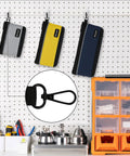 Heavy Duty 1680D Oxford Tool Pouches With Zipper Waterproof Small Tool Bags For Organization And Storage 3 Pack hanging in workshop