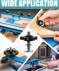 Pro Grade 12 Sets 1/4-20 T Track Bolts And Knobs Kit in use with woodworking fixtures and jigs for secure mounting