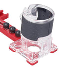 Close-up of 4 In 1 Router Jig With Adjustable Milling Groove Bracket For Woodworking, showing modular aluminum base.
