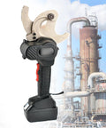 Copper And Aluminum Cable Cutter 18V Electric Ratchet Wire Cutter with industrial background for heavy-duty applications
