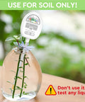 4 In 1 Soil Tester Meter For Gardening And Lawn Care, Checks Moisture, Light, Nutrients, And pH With No Batteries Required in a vase