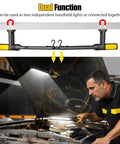 Magnetic LED Work Light for Mechanics With 2400LM Brightness, 4400mAh Rechargeable Battery used under vehicle hood