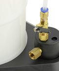 Close-up of Venturi Vacuum Pump Fluid Evacuator For Oil Brake Fluid Transmission Fluid Coolant Extraction, Pneumatic 2.3 Gallon Capacity