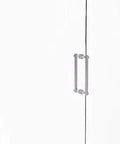 Back To Back Shower Door Pull 12 Inch Contemporary Satin Chrome Solid Brass Hardware For Modern Bathrooms Sturdy Built To Last Handle
