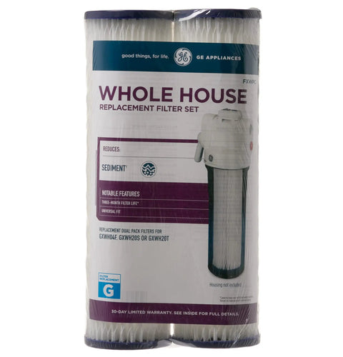 Package of Fxwpc Whole House Water Filter Replacement Pack Of 2 For 10 Inch Filtration Systems Fits Most Major Brands NSF Certified