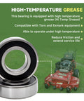 Heavy Hitter Six Pack Of 116 0720 Replacement Spindle Bearings For Riding Lawn Mowers High-temperature bearing for Toro and Exmark.