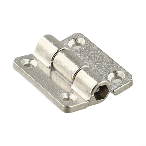 4 Pack Adjustable Torque Damping Cabinet Hinges Zinc Alloy Flat Positioning Hinges For Furniture Doors And Industrial Equipment 26X22MM Silver