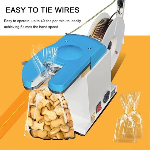 Heavy Duty Automatic Vacuum Sealer Machine For Food Storage And Heat Sealing With Quick Twist Lock Feature Is A Total Game Changer that seals plastic bags with treats.