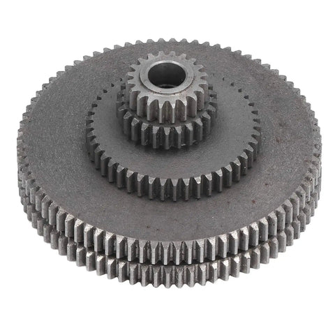 Top Tier 5 Piece Mini Lathe Gear Replacement Kit With T80 T45 T25 T20 Metric Sizes For Metal Cutting Tooling, stacked gears.