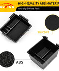 Ford Maverick Center Console Organizer Tray With Silicone Pad For 2022 Through 2026 Models, ABS Plastic armrest storage box