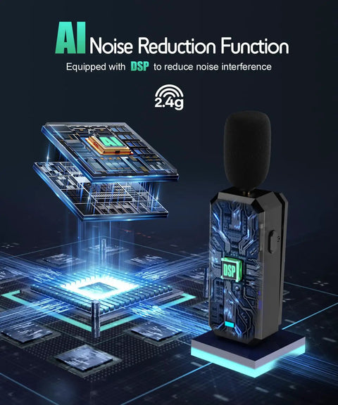 35W Power Voice Amplifier With Bluetooth Lavalier Microphone, Portable Speaker With AI Noise Reduction