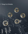 Set of 5 drag-cut shields for LTP6010D and LTP5600DC plasma cutter, part of the Drag Cut Shield Set For LTP6010D And LTP5600DC Plasma Cutter 6 Piece Pro Grade Restocking Kit Precision Fit And Airflow Optimized For Clean Consistent Cuts.