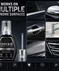 Professional Chrome Repair Pen Nails That Slick Mirror Finish Which Takes Care Of Chips Scuffs And Scratches On Bathroom Fixtures And Metal Hardware For A Legit Factory Fresh Gloss on multiple chrome surfaces.