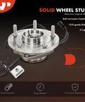 Front Wheel Bearing And Hub Assembly With Abs For Dodge Grand Caravan 2008 2020 Town And Country 2008 2016 Routan 2009 2014 And Ram C V 2012 2015 Heavy Duty Ball Bearing For Smooth Quiet Operation, shown with rust protection and corrosion resistance features
