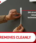 Damage Free Picture Hanging Strips For Walls, removing strip with 3M stretch release technology, easy peel and stick