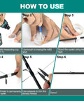 Essential Fishing Rod Repair Kit With Strong Epoxy Glue Durable Wrapping Cord And Grip Tape guide showing step-by-step repair process.