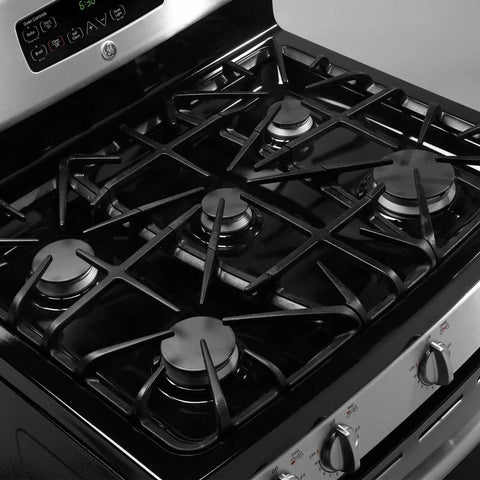 Beefed Up Heavy Duty Cast Iron Burner Grate Replacement For Gas Ranges Matte Enamel Finish on standard US stove top