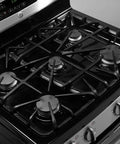 Heavy Duty Cast Iron Burner Grate Replacement For Gas Stoves installed on a stove top, showing surface burner center grates