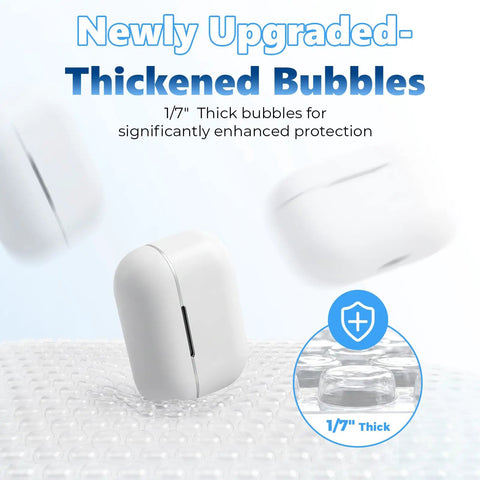 1/7" thick bubbles enhance protection in Extra Deep Bubble Mailers 6x9 Usable Size 50 Pack Padded Envelopes.