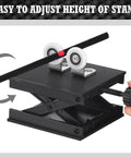 Pro Grade 15 Piece Fishing Rod Repair Kit With Slick Wrapping Machine And Winding Tools Built Tough Adjustable stand height with rod.