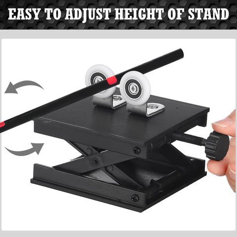 Pro Grade 15 Piece Fishing Rod Repair Kit With Slick Wrapping Machine And Winding Tools Built Tough Adjustable stand height with rod.