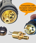 Heavy Hitter Portable Line Boring Machine For Diesel Engine Machining 110V Hole Drilling with gold connectors and rubber grip.