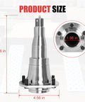Ez Lube Trailer Spindle 42 with 5 bolt flange for 5200-7000 lb trailer axles, steel, product size and dimensions diagram