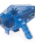 Chaingang Cleaning System for Bikes with Chain Scrubber, blue plastic handheld tool for deep cleaning chains, cogs, and chainrings.