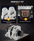100 Amp High Output Alternator Replacement For Toyota Corolla 2009-2013 And Matrix 2009-2010 1.8L Pontiac Vibe 1.8L close-up view