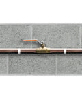 80 Foot Plug In Pipe Heating Cable Kit For Freeze Protection With Built In Thermostat 560 Watt Heat Tape on valve and copper pipe
