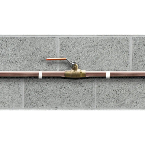 80 Foot Plug In Pipe Heating Cable Kit For Freeze Protection With Built In Thermostat 560 Watt Heat Tape on valve and copper pipe