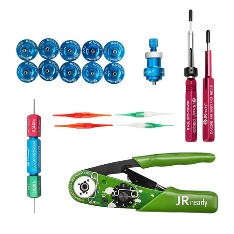 Pro Grade Aviation Crimp Tool Kit For Aircraft Wiring With 4 Indent 8 Impression Crimper AS2G And M22520-2-01 Compatibility