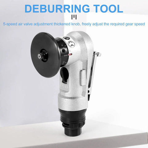 45 Degree Manual Pneumatic Chamfering Machine For Metal Trimming And Deburring. High speed deburring tool with 5-speed air valve.