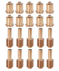 10Pcs 420120 Electrodes And 10Pcs 420118 Nozzle Tips For 30XP Plasma Cutter Replacement Consumables Set For Clean Cuts