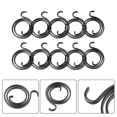 Fix Loose Door Knobs Fast With These Premium Stainless Steel 2.5 Turn Torsion Springs In Matte Black, Perfect For Interior Left Or Right Hand Handles And DIY Home Repair Kits Needing That Smooth Operation Back. Pack of 10 matte black 19mm ID door knob torsion springs
