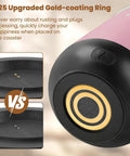 2025 Upgraded Gold-coating Ring of Smart Electric Heated Coffee Mug With Precision Temperature Setting And Rechargeable Coaster.