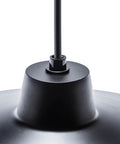 Industrial Warehouse Pendant Light With 5 Ft Adjustable Cord Matte Black Dimmable Hanging Lamp For Kitchen Island Bar Close-up