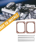 Engine Push Rod Kit With Valve Cover Gasket Bundle Includes 4 Push Rods And 2 Gaskets Replaces 498746 690981 690982 Fits 4015770123 Through 4015770133 Series Durable OEM Style Replacement For Smooth Running, two gaskets and four push rods