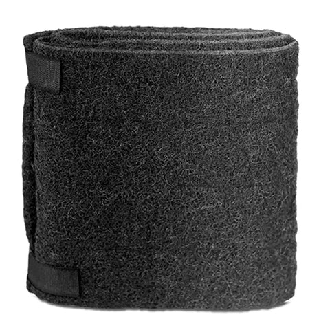 Odor Busting Air Purifier Pre Filter Roll For HRF APP1 A Plus Replacement showing black rolled pre-filter with textured surface.