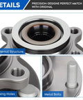 Front Wheel Bearing Hub Assembly For Nissan Sentra 2.5L Only Excluding 2.0L Engines Fits 2008 To 2012 Sentra 5 Lug Hubs