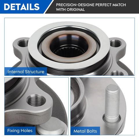 Front Wheel Bearing Hub Assembly For Nissan Sentra 2.5L Only Excluding 2.0L Engines Fits 2008 To 2012 Sentra 5 Lug Hubs