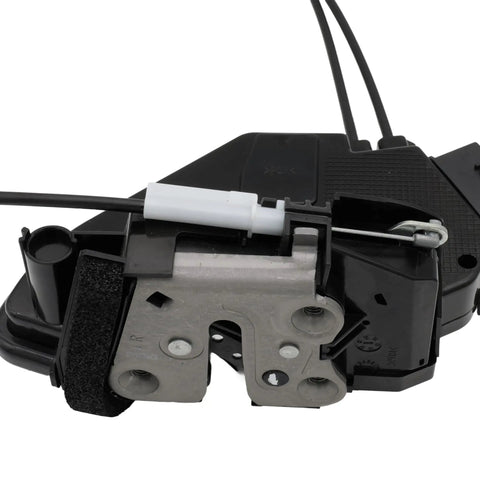 Rear Right Passenger Side Door Lock Actuator Replacement For Nissan Rogue 2014 Through 2020 showing latch design and connection wires.